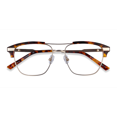 Male s aviator Matte Gold Tortoise Acetate,Metal Prescription eyeglasses - Eyebuydirect s Flight