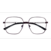 Unisex s square Brown Black Metal Prescription eyeglasses - Eyebuydirect s Epicenter