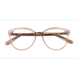 Female s horn Crystal Nude Acetate,Eco Friendly Prescription eyeglasses - Eyebuydirect s Yarrow