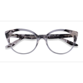 Female s horn Ivory Tortoise Clear Acetate Prescription eyeglasses - Eyebuydirect s Leilani