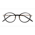 Unisex s round Black Gold Acetate,Metal Prescription eyeglasses - Eyebuydirect s Reily