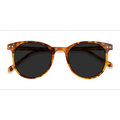 Unisex s round Warm Tortoise Acetate Prescription sunglasses - Eyebuydirect s Seah