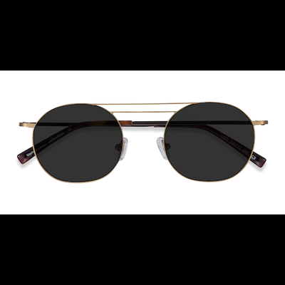 Unisex s aviator Bronze Metal Prescription sunglasses - Eyebuydirect s Lito
