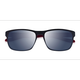 Male s rectangle Matte Blue Red Plastic Prescription sunglasses - Eyebuydirect s Kick