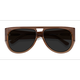 Male s aviator Clear Brown Acetate Prescription sunglasses - Eyebuydirect s Southwest