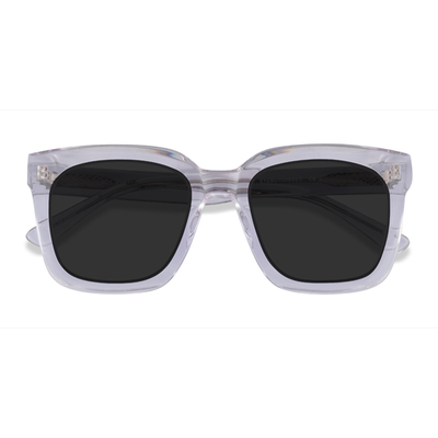 Unisex s square Clear Acetate Prescription sunglasses - Eyebuydirect s Los Angeles