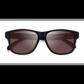 Unisex s square Black Brown Plastic Prescription sunglasses - Eyebuydirect s Flux
