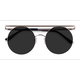 Unisex s aviator Light Gold Metal Prescription sunglasses - Eyebuydirect s Lineal