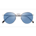 Unisex s round Silver Metal Prescription sunglasses - Eyebuydirect s Ray-Ban RB3637 New Round