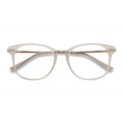 Female s square White Plastic, Metal Prescription eyeglasses - Eyebuydirect s Cosmo