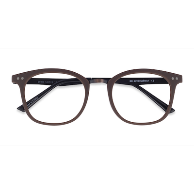 Female s square Brown Plastic Prescription eyeglasses - Eyebuydirect s Lyric