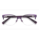 Female s horn Purple Acetate, Metal Prescription eyeglasses - Eyebuydirect s Feline