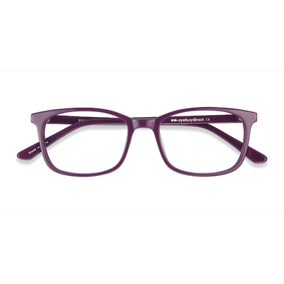 Unisex s rectangle Purple Acetate Prescription eyeglasses - Eyebuydirect s Equality