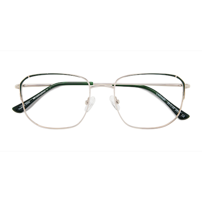 Male s square Gold Dark Green Metal Prescription eyeglasses - Eyebuydirect s Carnaby