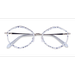 Female s geometric Blue Floral Acetate,Metal Prescription eyeglasses - Eyebuydirect s Folium