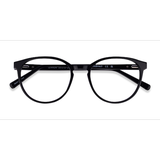 Unisex s round Black Acetate Prescription eyeglasses - Eyebuydirect s Lennon