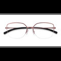 Female s square Satin Light Berry Metal Prescription eyeglasses - Eyebuydirect s Oakley Moonglow
