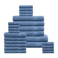 LANE LINEN 24 Piece Bath Towel Set - Premium 100% Cotton Towels, 2 Bath Sheets, 4 Bath Towels, 6 Hand Towels, 8 Wash Cloths for Your Face and Body, 4 Fingertip Towels for Bathroom - Allure