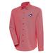 Men's Antigua Red/White Toronto Blue Jays Compression Long Sleeve Button-Down Shirt