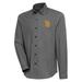 Men's Antigua Black/White San Diego Padres Compression Long Sleeve Button-Down Shirt