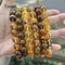 Bracelet ambre Floral 8mm 12mm, vente en gros, bricolage, cadeau Original, pierre précieuse