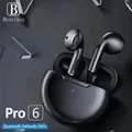 Pro 6 Bluetooth 5.0 Wireless Headphones TWS Bluetooth Earphones key Control Wireless Headsets