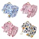 2023 neue Sommer Kinder Kleidung Baby Hause Kleidung Gesetzt Langarm Jungen Mädchen Pyjamas Thin