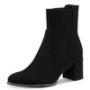 Stiefelette MARCO TOZZI, Damen, Gr. 40, schwarz, Textil, Lederimitat, sexy, Schuhe, mit goldenem Detail an der Laufsohle
