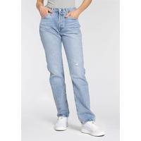 5-Pocket-Jeans LEVI'S Jeans Jeans 501 JEANS Gr. 28, Länge 30, blau (indigo botanics) Damen Jeans 5-Pocket-Jeans