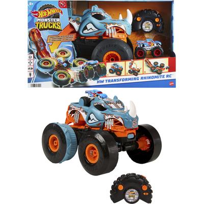 RC-Monstertruck HOT WHEELS "Umbaubarer Rhinomite" Fernlenkfahrzeuge bunt Kinder