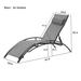 2 PCS Set Outdoor Lounge Chair Lounger Recliner Chair