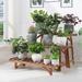 DIY Wood Plant Ladder Bench 3 Tiered Plant Stand Step Planter Indoor Outdoor