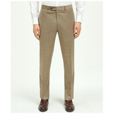 Brooks Brothers Men's Classic Fit Wool 1818 Dress Pants | Tan | Size 33 30