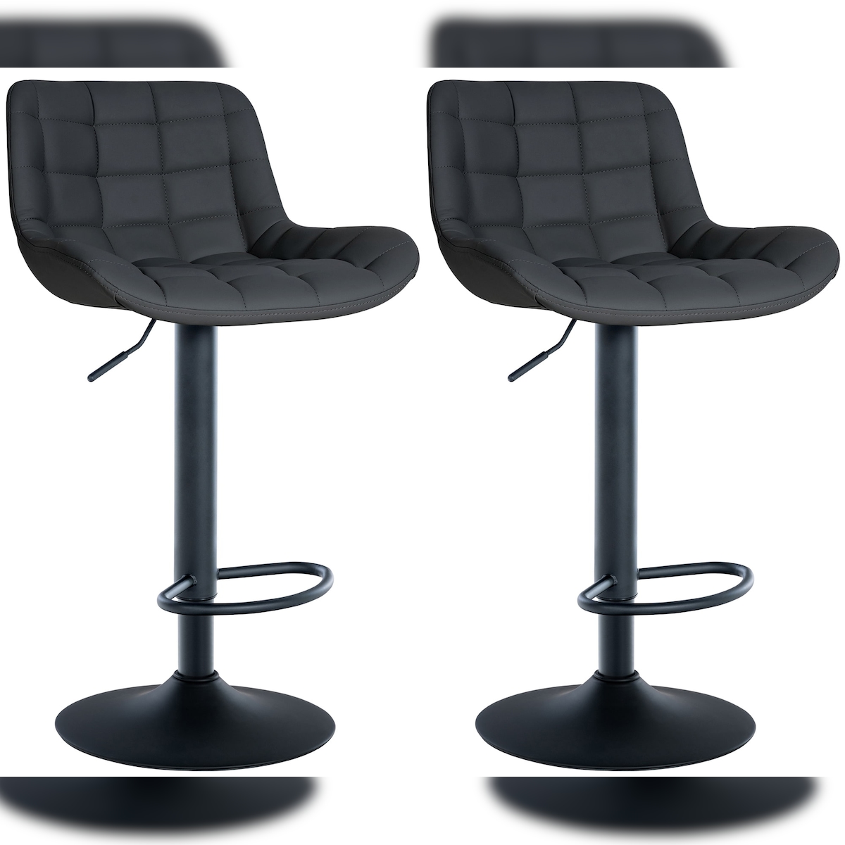 CLP 2er Set Barhocker Tover schwarz/Kunstleder Image
