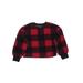 Old Navy Pullover Sweater: Red Checkered/Gingham Tops - Kids Girl's Size 8