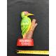 rare vintage acrylic half figure of bulmers cider woodpecker . bar advertising