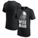 Men's Black Paul Heyman The Wise Man Portrait T-Shirt