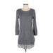 Moth Casual Dress - Sweater Dress: Gray Dresses - Women's Size X-Small