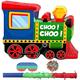Shappy Small Train Pinata with Blindfold Stick Confetti Railroad Birthday Party Decorations Trains Pinata Party Supplies for Kids Train Theme Game Baby Shower Decor, 16.1 x 12 x 2.95 Inch