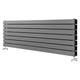 Pinta Horizontal Flat Panel Radiator Modern Double Column Designer Radiator Grey – 476 x 1200mm