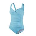 Beco Draped Criss Cross Swimsuit Women's Swimsuit - Turquoise, 38