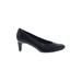 VANELi Heels: Black Solid Shoes - Women's Size 6 1/2 - Round Toe
