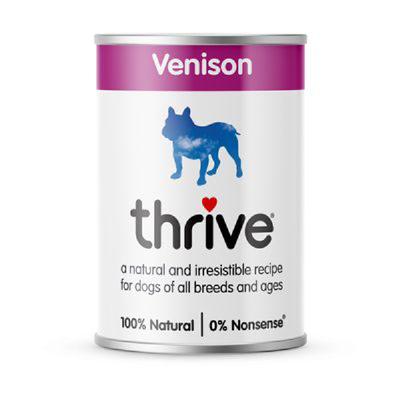12x400g Venison Complete dog thrive Wet Dog Food