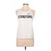 Nike Active Tank Top: White Graphic Activewear - Women's Size Large