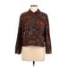 Coldwater Creek Jacket: Brown Paisley Jackets & Outerwear - Women's Size Medium Petite