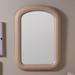 Phoebe Natural Oak Finish 40" x 28" Wooden Arched Wall Mirror