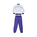 Puma Childrens Unisex Long Sleeve Zip Up White Purple Kids Track Suit 829349 01 - Size X-Large