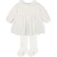 Tutto Piccolo Baby Girls Cream Dress & Tights - 9 Months