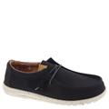 Hey Dude Wally Washed Canvas - Mens 10 Black Oxford Medium