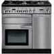 Rangemaster 86870 Professional Plus 90 Natural Gas Range Cooker in Black/Chrome